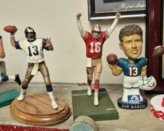 Bobble heads and action figures