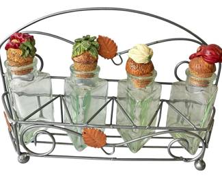 Vintage 1930s Spice Jar Rack