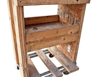 Wood Utility Cart