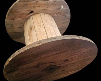 Huge Wooden Spool Table