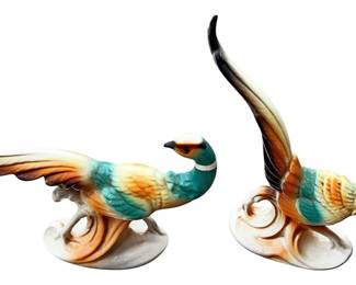 Vintage Royal Copley Pheasant Figurines