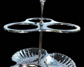 Vintage Irvinware Divided Condiment Tray