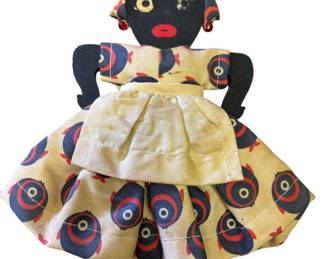 Antique Black Folk Art Doll