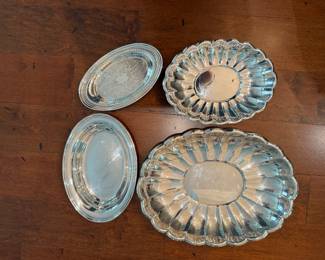 Collection of Silver Plate trays