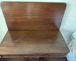 Interior of antique empire game table