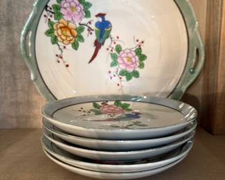 Antique 6 piece dessert set
