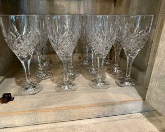 12 Crystal Goblets