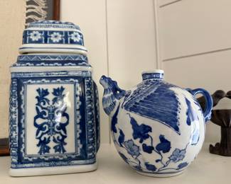 Decorative Blue and White Accessories 