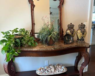 Marble Topped Console Table