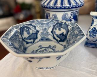 Decorative Blue and White Accessories 