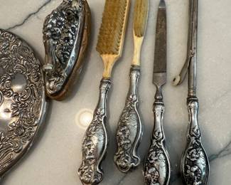 Antique Sterling manicure set