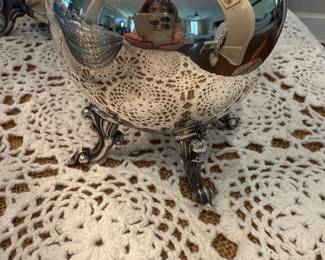 Small silver plate bowl
