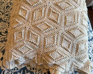 Antique Crocheted coverlet