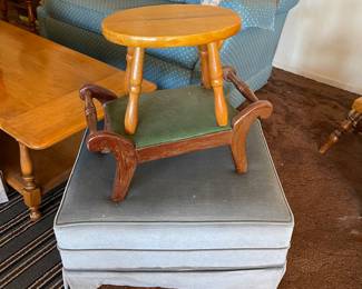 Couch and step stools 