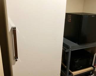 Upright freezer with key