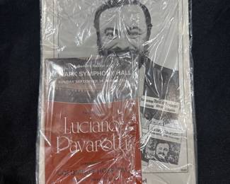 Pavarotti playbill