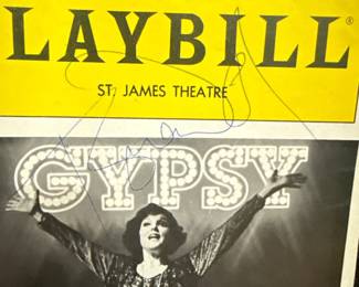 Playbill Gypsy Tyne Daly autographed