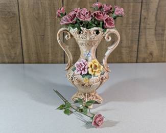 Capodimonte porcelain flowers
