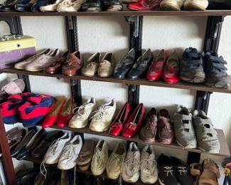 Women’s and men’s shoes both size 11