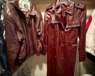 Vintage Aigner leather trench coat