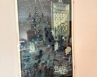 1983 Chicago elevated railroad poster