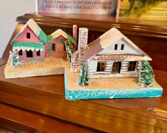 Vintage Christmas houses made in Japan