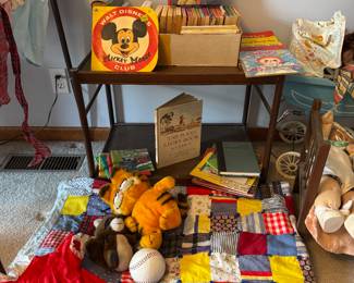 Vintage books and toys