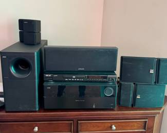 Bose and Polk Audio Speakers, Harmon Kardon receiver