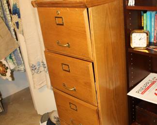 wood file cabinet