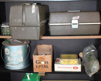 tackle and tackle boxes