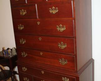 Federal highboy chest of drawers