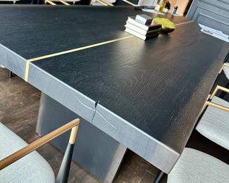 ARHAUS 96 inch heavy solid oak wood table