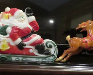 Vintage Santa blow mold