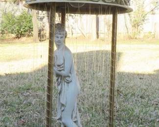 Rain lamp with Grecian woman