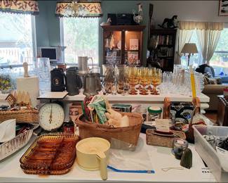 Kitchen Scale, Playboy beer mugs, Ambere Glass