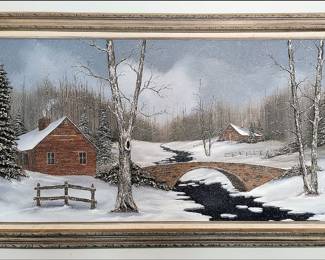 Original Snowscape with 3D detail.