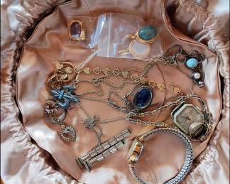 Some Jewelry.  Some 14k and Sterling.  Mostly Costume.