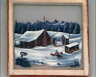 Old Painting on Glass