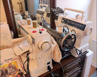 Sewing Machines, Old and New.