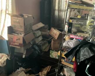 Metal shelving is for sale