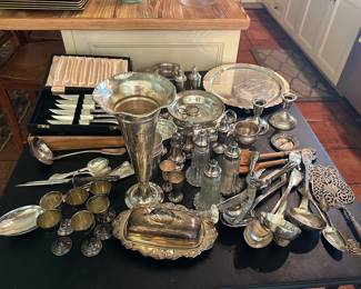 Sterling and silver plate 