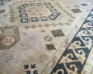 Bold multi-colored large oriental rug