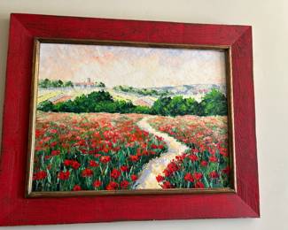 Oil of French countryside