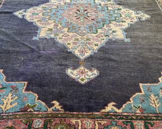 Another great oriental in aubergine, blue and rose