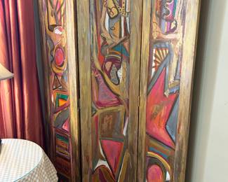 Fun double sided contemporary screen 😍