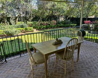 Dining table and six dining chairs ( we found the other two)