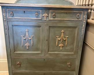 Painted Victorian chest