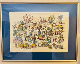 Original L.K. Hanson (StarTribune Illustrator) artwork.  The lower piece was featured in the Monday, October 2010 StarTribune