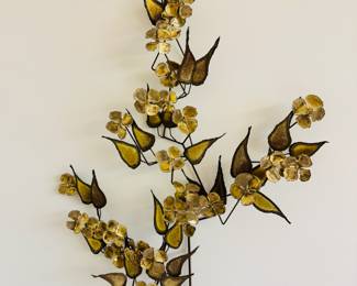 Large C. Jeré style brutalist wall sculpture