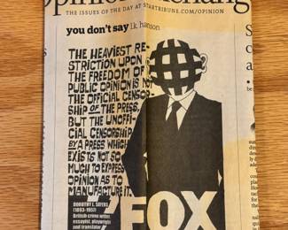 Original L.K. Hanson (StarTribune Illustrator) artwork.  The lower piece was featured in the Monday, October 2010 StarTribune